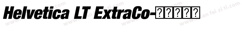 Helvetica LT ExtraCo字体转换